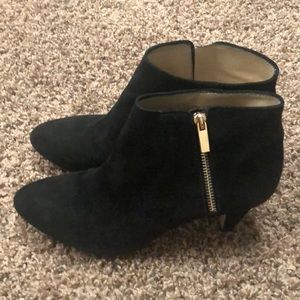 Black Suede Booties